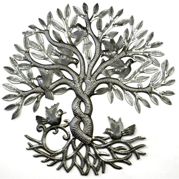 Entwined Tree of Life Metal Wall Art