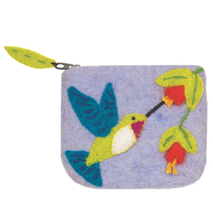 Felt Coin Purse - Hummingbird Handmade and Fair Trade