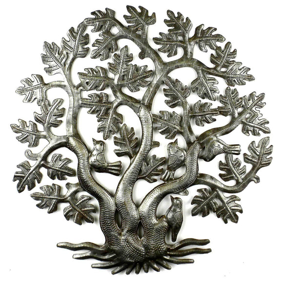 14 inch 3 Trunk Tree of Life Wall Art