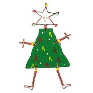 Dancing Girl Christmas Tree Pin