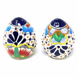 Handmade Pottery Spice Shakers, Dots & Flowers