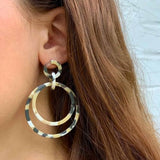 Earrings: Acetate and Stainless Steel 1