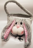 Sock Hop Plush Easter Bunny Basket