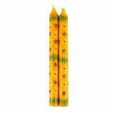 Hand Painted African Candles (pair of tapers) - Multiple Designs