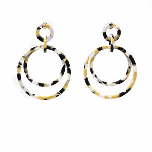 Earrings: Acetate and Stainless Steel 1