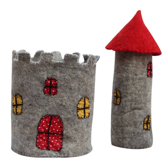Large Felt Castle with Red Roof